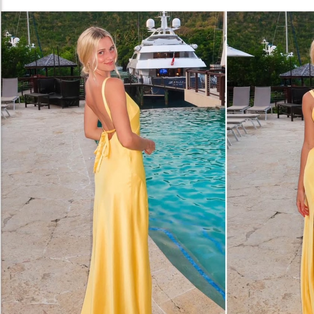 Show Me Your MuMu Yellow Maxi Dress
